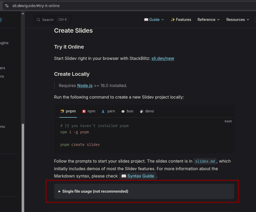 complicated slidev structure